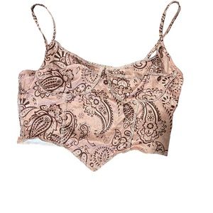 Brown/tan Paisley Top